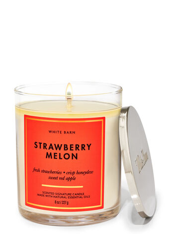 best bath & body works candle strawberry melon
